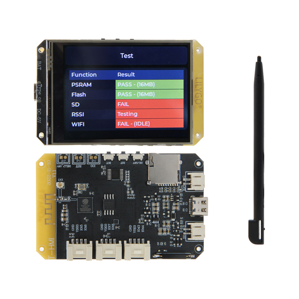 Ttgo Tdisplay - TTGO T-HMI ESP32-S3 مجلس التنمية 2.8