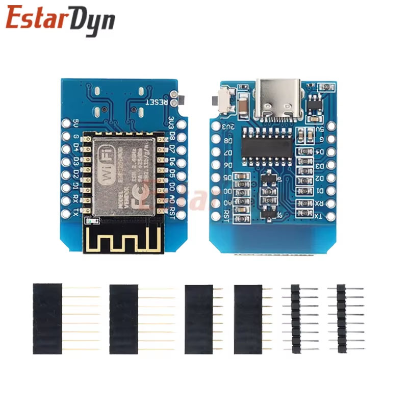 D1 Mini TYPE-C/MICRO ESP8266 E - مراجعة Nodemcuv2 وسعره