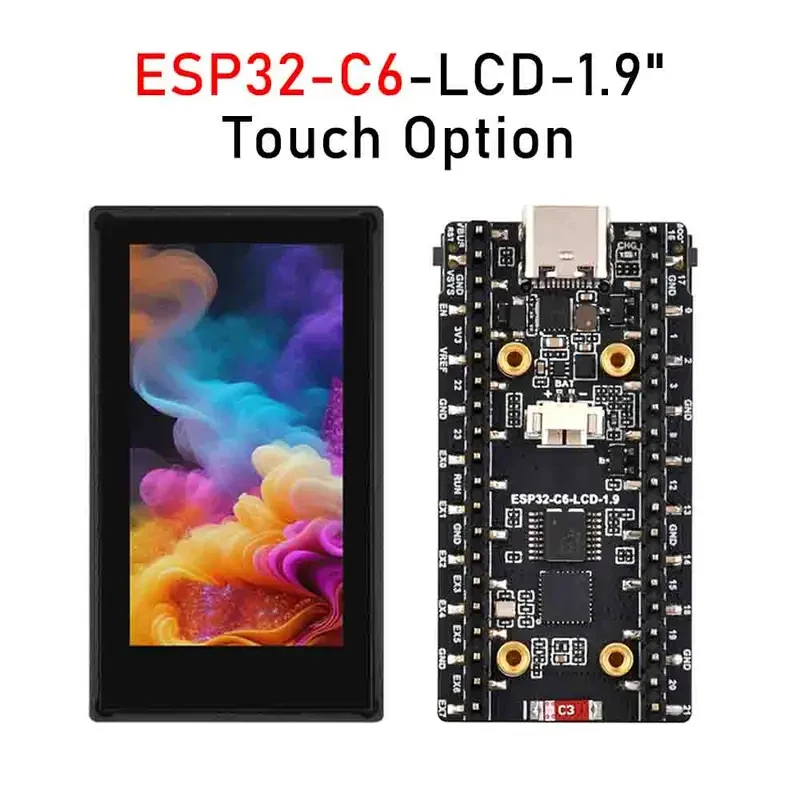 لوحة تطوير ESP32-C6 بشاشة LCD  - مراجعة Doit Esp32 وسعره