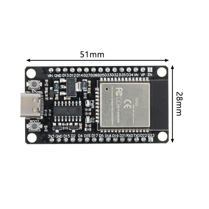 لوحة تطوير ESP32 TYPE-C USB CH - مراجعة Devkitc وسعره