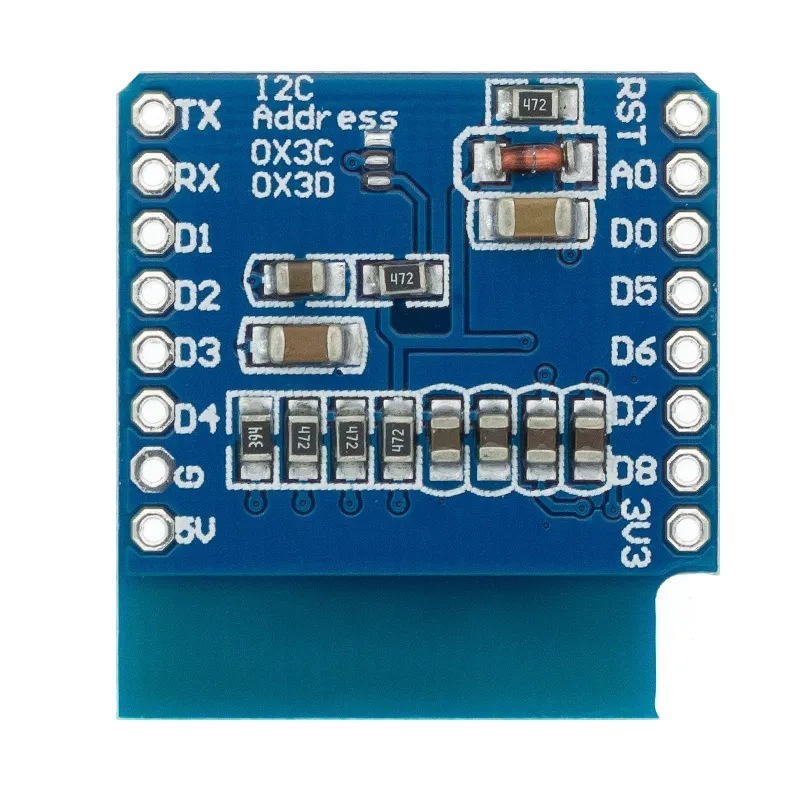 0.66 inch OLED Display Module  - مراجعة Wemos D1 وسعره