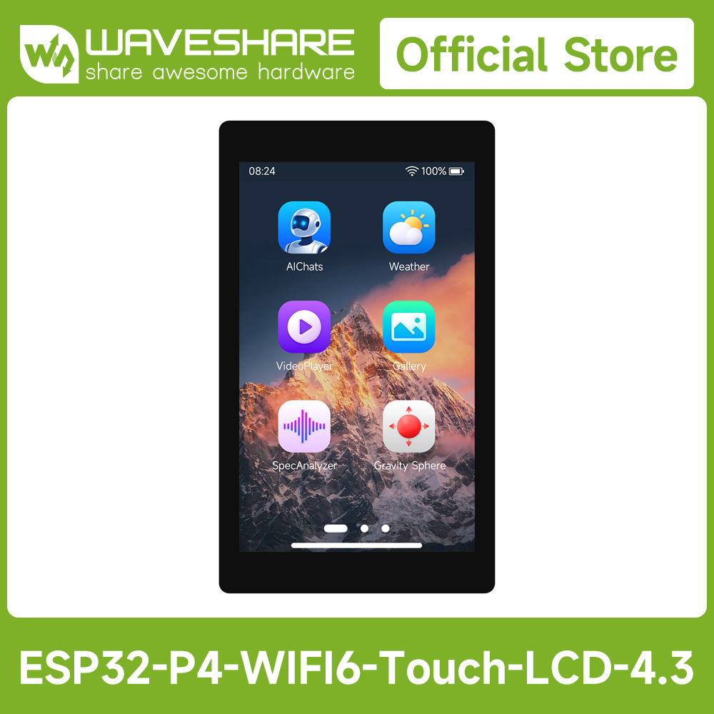 لوحة تطوير Waveshare ESP32-P4- - مراجعة Doit Esp32 وسعره